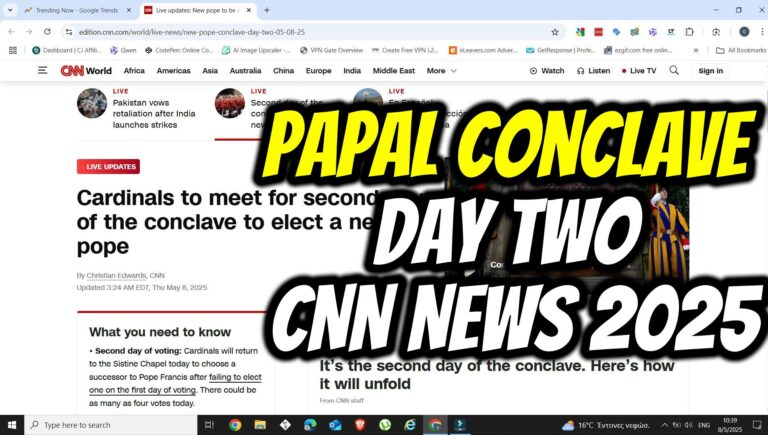 CNN Day Two of Papal Conclave Begins, May 8, 2025