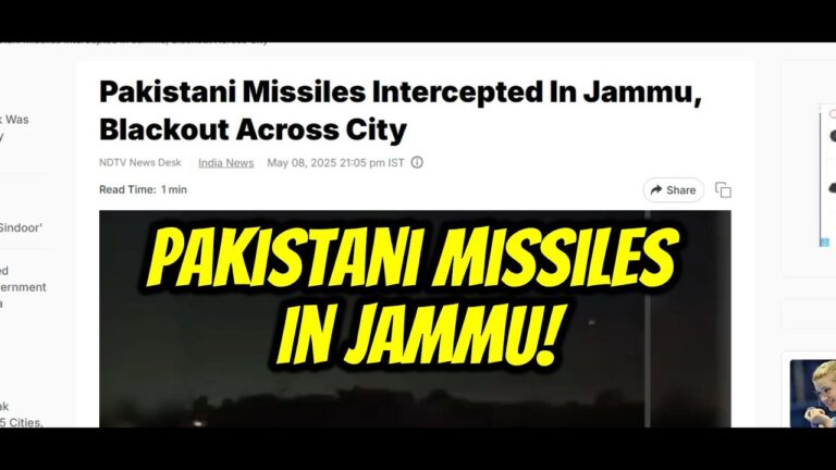 NDTV Pakistani Missiles Intercepted In Jammu May 8, 2025